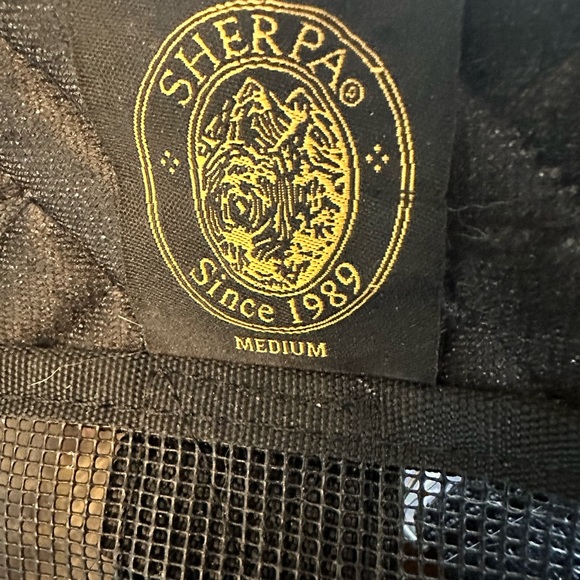 Sherpa deluxe medium airline approved pet carrier black herringbone EUC - Picture 5 of 15